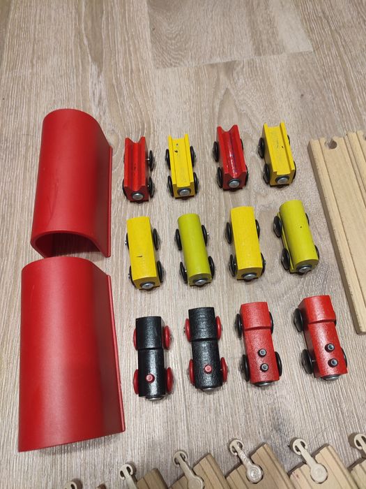 Tory drewniane pociąg Ikea lillabo