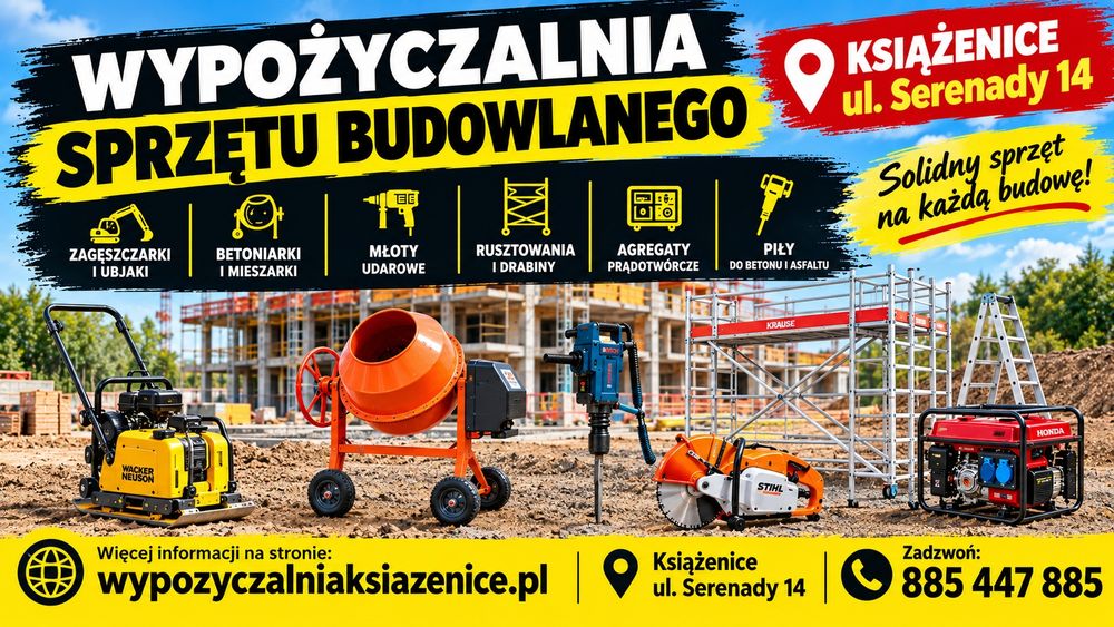Wypożyczalnia ogrodniczo budowlana przyczep