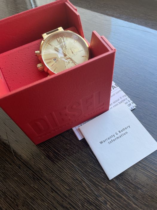 -35%$ Diesel DZ4475 оригінал золотий годинник золотые часы золотистые