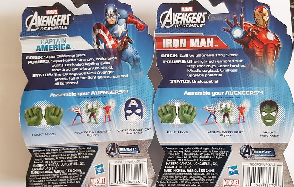 Bonecos Marvel da marca Hasbro