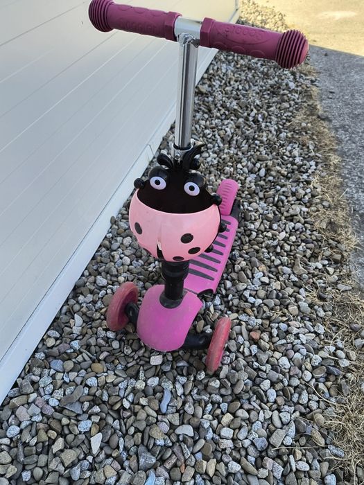 Hulajnoga różowa biedronka