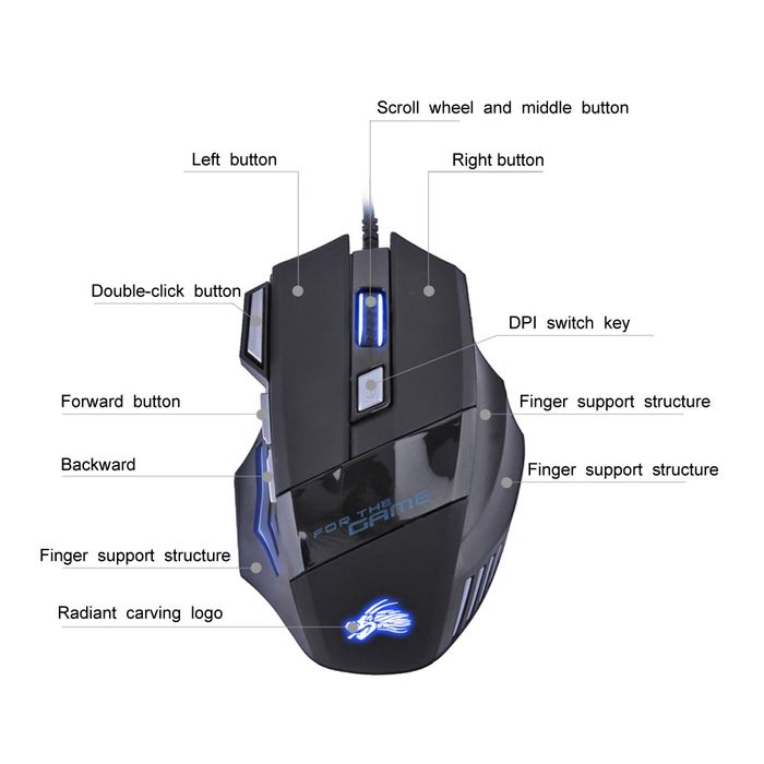 Rato mouse Gamer Led NOVO