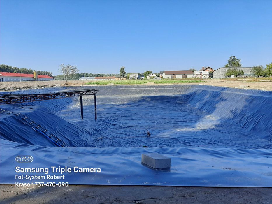 Folia PVC do oczek wodnych stawów Geomembrana gr 1.0mm