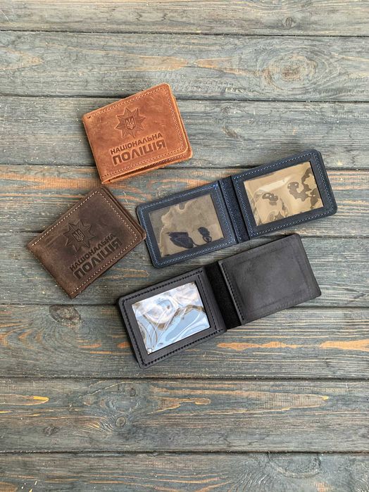 Обкладинка НАЦ ПОЛІЦІЇ, Обложка для Нац полиции Украины, Кожаная