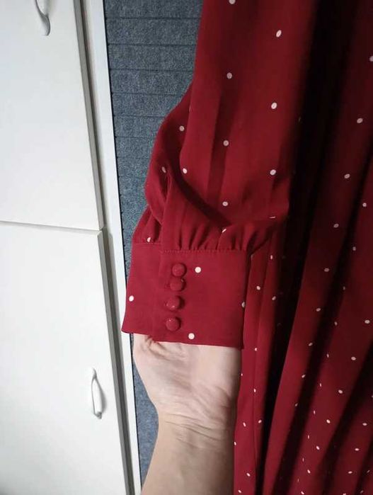 Długa sukienka w grochy Rihoas NOWA