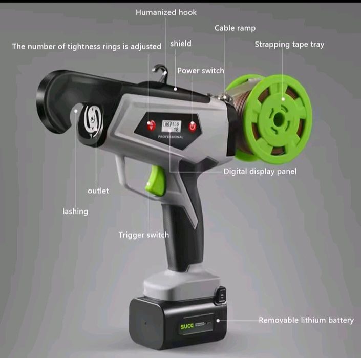 Atador de Vinha a Bateria