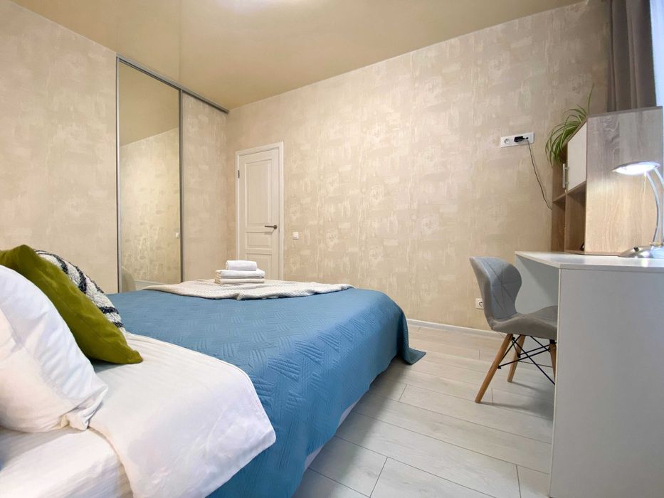 Затишна 1к квартира МВЦ Лівобережна/Левобережная, ЖК Каховська