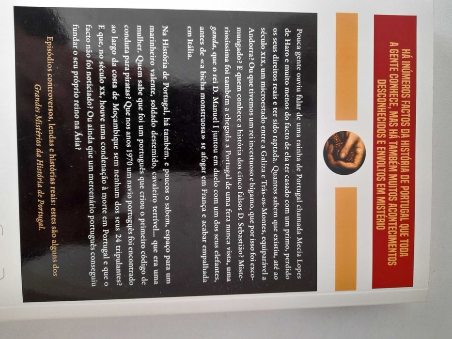 Livro " Grandes Mistérios da História de Portugal " Novo