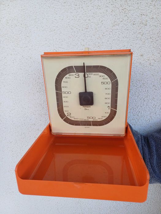 Balança de cozinha de parede, vintage