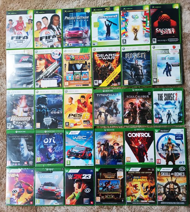 Jogos Xbox (Classic, 360, One, Series X)