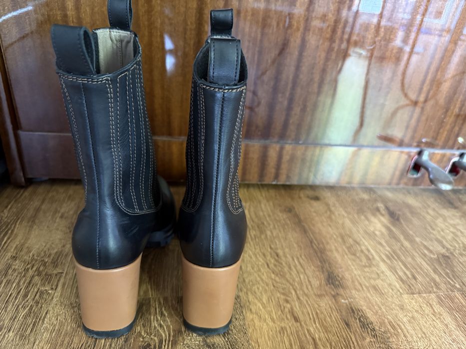Botki ze skóry cielęcej 7mil rozm. 38
