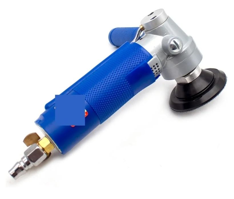 Polidora pneumática de 3 polegadas com injeção de água, lixadeira pneumática profissional para polimento a ar e água, 4300 RPM, aplicação versátil.