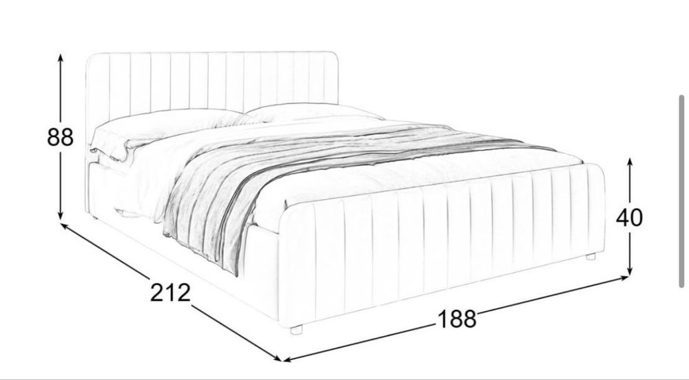 Jak nowe! Łóżko dwuosobowe BOUNCLE 160×200 cm – beżowe