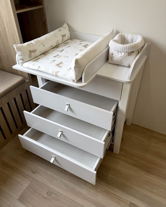 Пеленальний матрац з пелюшкою + корзинка