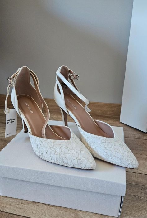 Eleganckie buty ślubne obcas 41