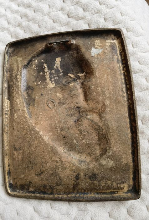 Engels. Plakietka mosiężna okazja