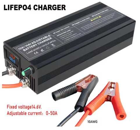 Зарядний пристрій (зарядка) для LiFePO4 750W 0-50A 14.6V