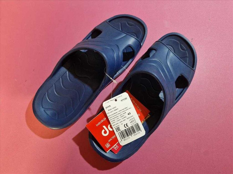 Nowe Klapki Męskie Basenowe Demar Java Rozmiar 43 Granatowe