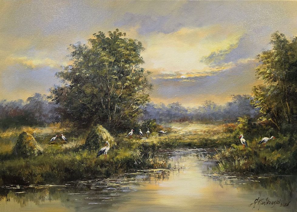 Obraz Olejny Cisza nad Doliną Bocianów - Jacek Fijałkowski