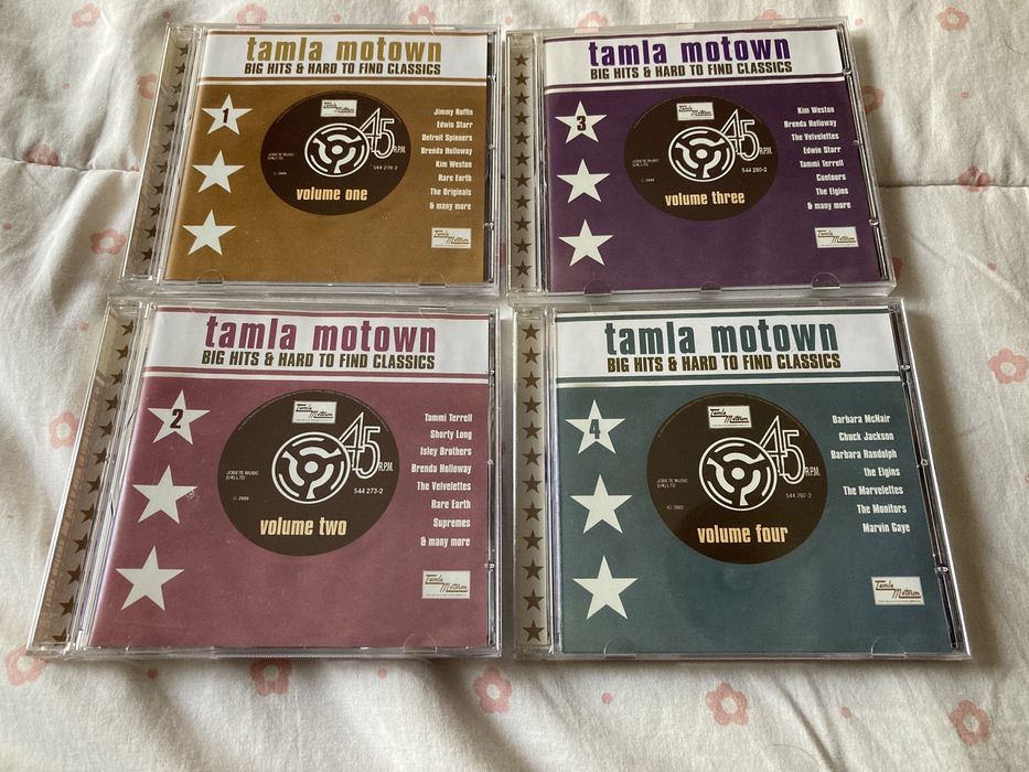 4 CD com Singles 45 Motown Funk Soul anos 60/70