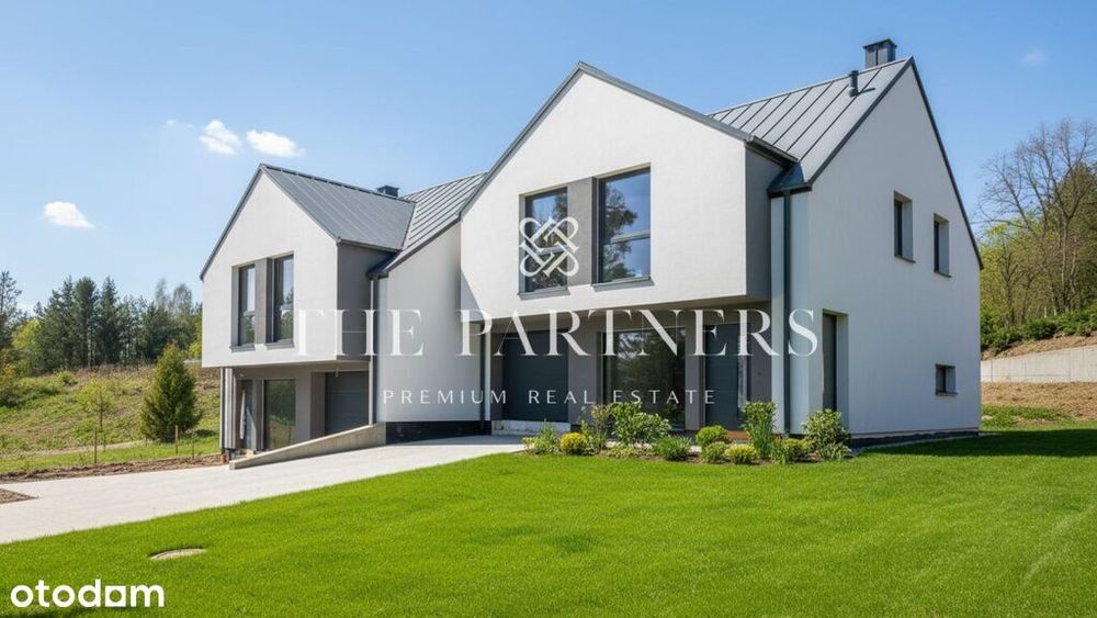 Nowoczesny dom w zabudowie bliźniaczej - Mogilany