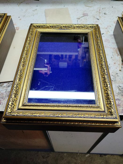 Рамка ящик с вынимающеся бархатной планшеткой под экспонаты 450/350/40