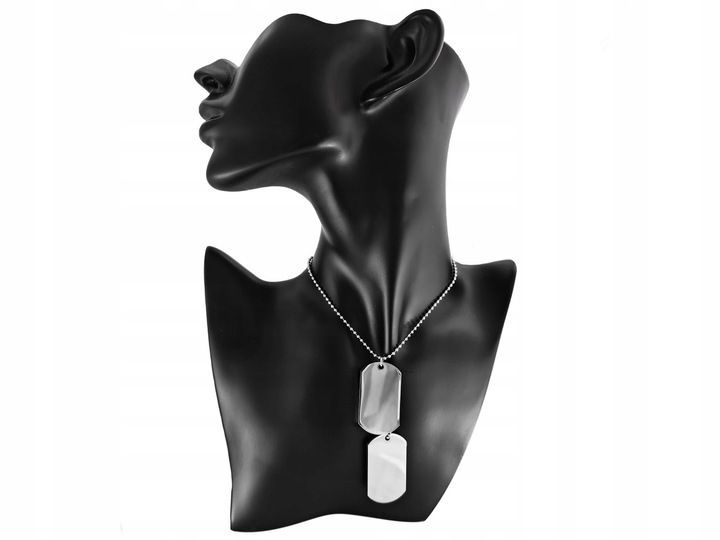 Nieśmiertelnik Z Grawerem X2 Męski, Stal Chirurgiczna Grawer Mechanicz