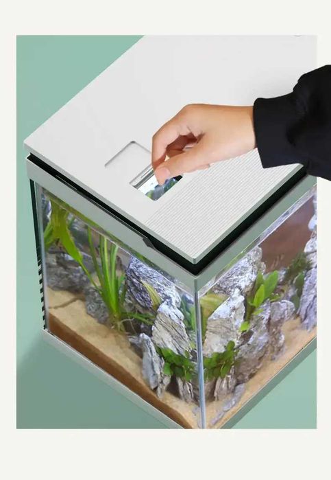 Акваріум комплект SunSun HNE-380 White 26 літрів Білий