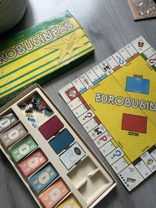 Gra PRL Eurobiznes Eurobusiness Jak Monopoly Vintage Planszowa