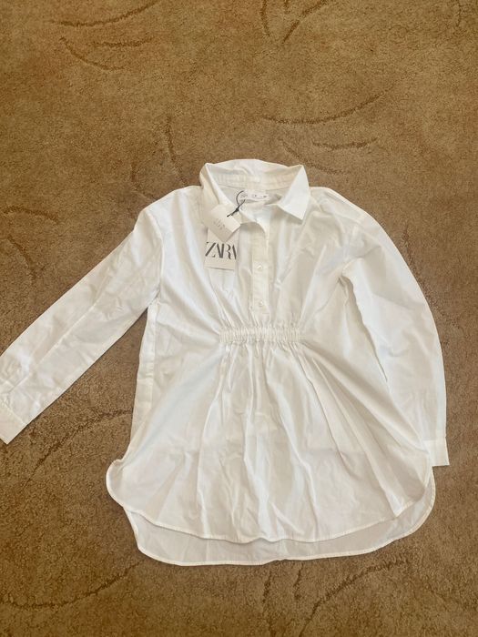 Рубашка Zara білого кольору