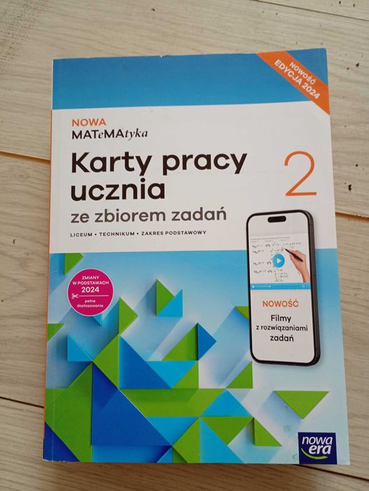 Nowa Matematyka 2, karty pracy ucznia, poziom podstawowy liceum technikum