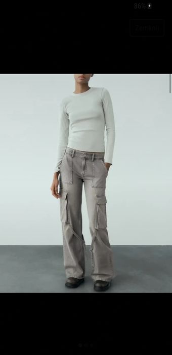 Spodnie cargo zara