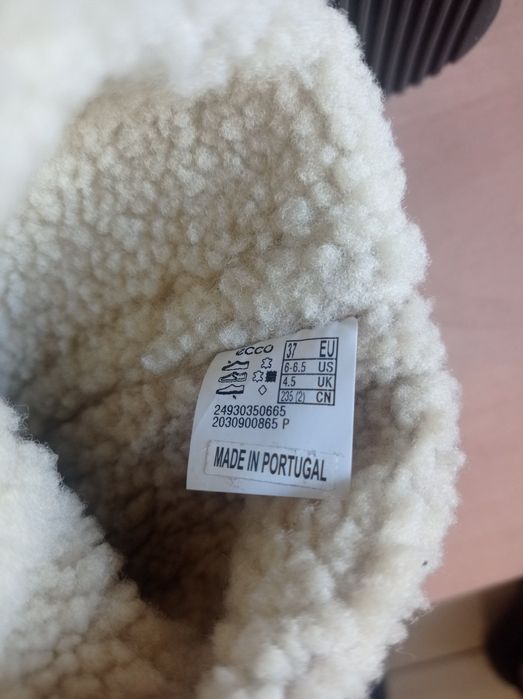 Черевики зимові шкіряні Ecco 37 р.