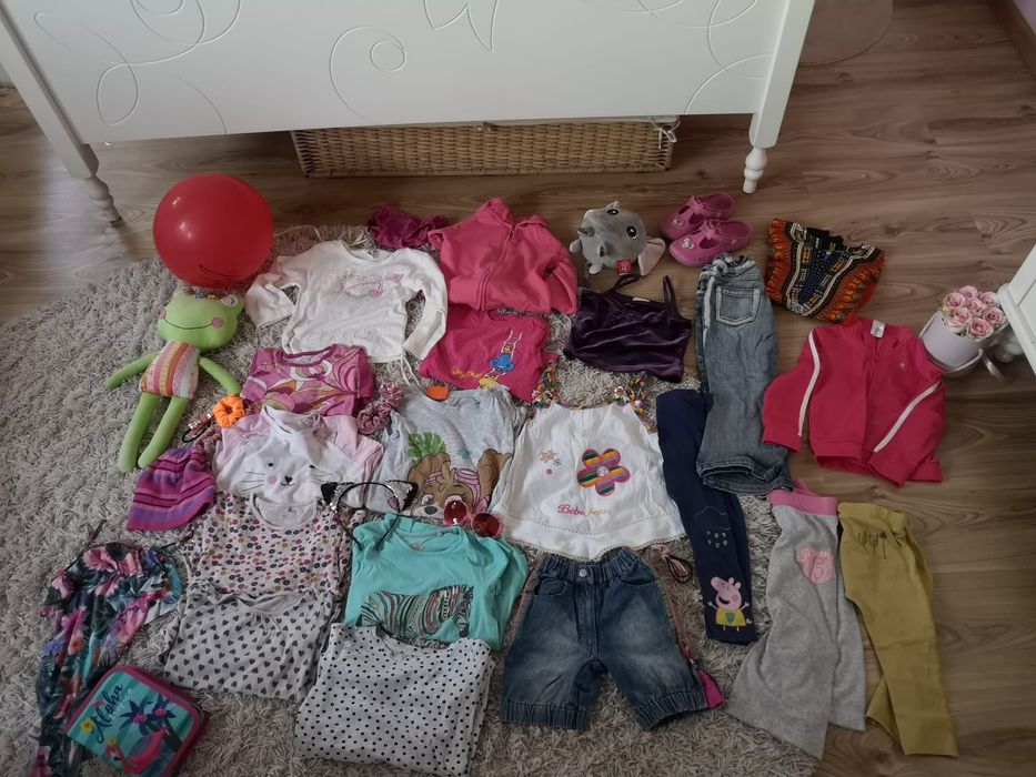 Ubrania dla dziewczynki zestaw ubrań dziewczęcych paka ciuchów 110
