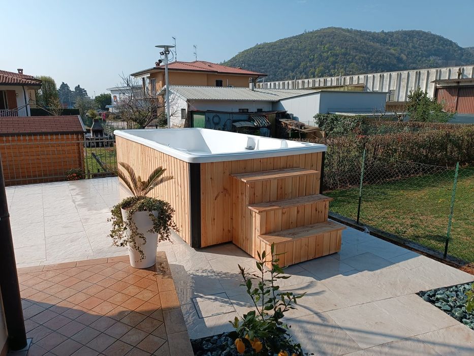 Basen KONGO 480 x 225 x 120cm Swim Spa Bania Balia Hydromasaż Hot tub