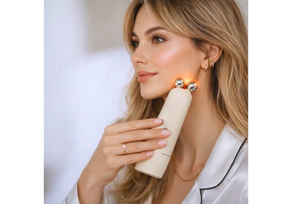 NOWOŚĆ Masażer Do Twarzy Liftingujący Mezoterapia Na Zmarszczki 6W1