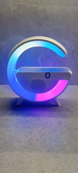 Смарт-лампа нічник G500 LED, бездротова зарядка, блютуз колонка G500