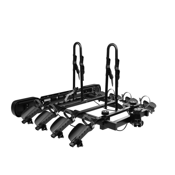 Bagażnik rowerowy platforma na hak Amos Tytan 4 Black uchylany na 4 rowery 75KG 13PIN