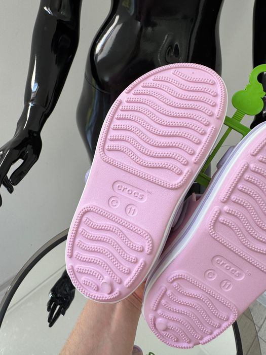 Детские босоножки кроксы Crocs C11 на липучках 28/29/30/31/32/33/34/35р