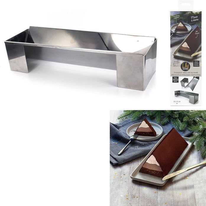 Blacha do ciasta trójkątna - zestaw 3 sztuk