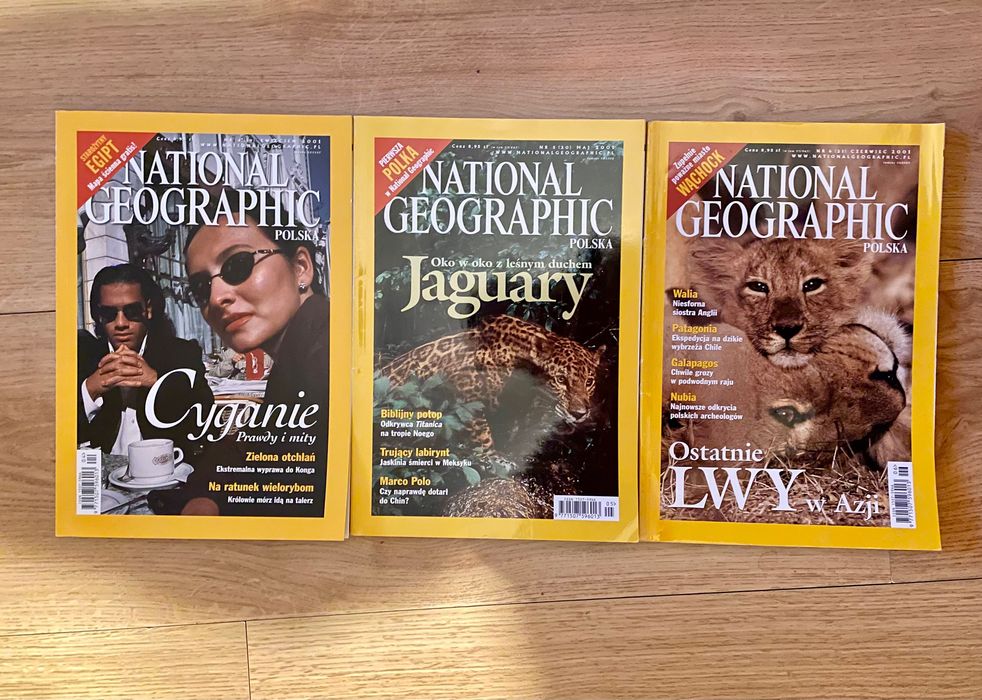 Czasopismo National Geographic 2001, cały rocznik