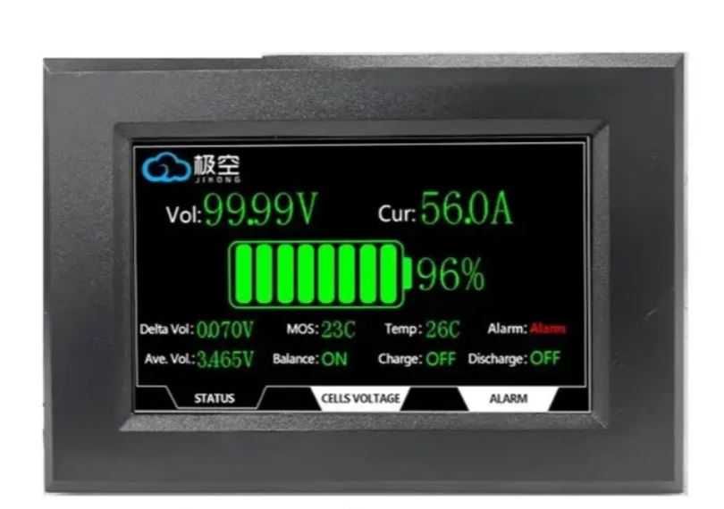 Jikong BMS 100А 150А 200А 300А LCD Балансир RS485 модуль
