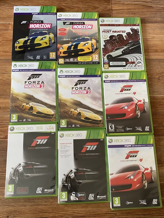 Xbox 360: Deadpool X-Men Forza Horizon Witcher Rayman Tetris Katamari Need for Speed, Ninja Gaiden, Terraria, Farming Simulator, Star Wars