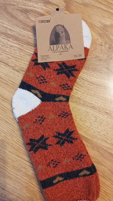Skarpety z wełny alpaka 35-38.