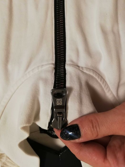 bluza Givenchy M 38 biała z lampasami