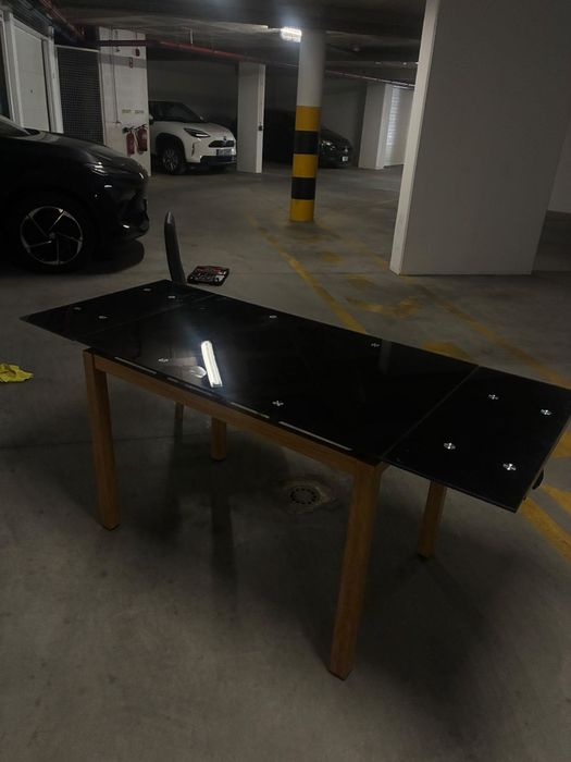 Mesa vidro extencivel