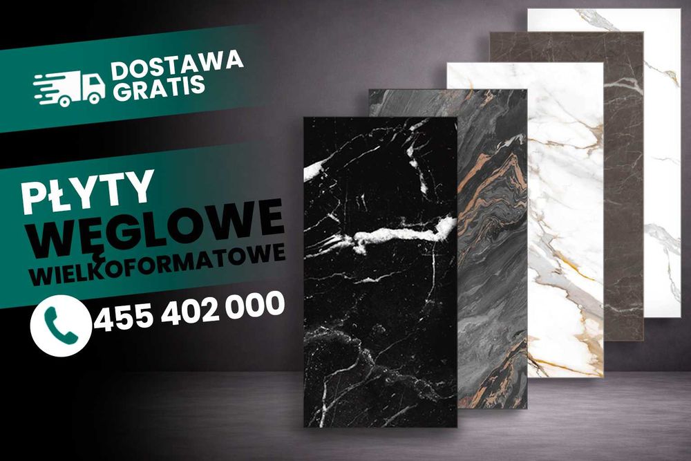 Płyty węglowe I Płyty wielkoformatowe DOSTAWA GRATIS Panele ścienne dekoracyjne 280x122cm