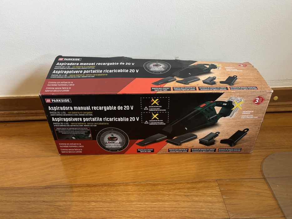 Parkside Aspirador 20V Sem Bateria