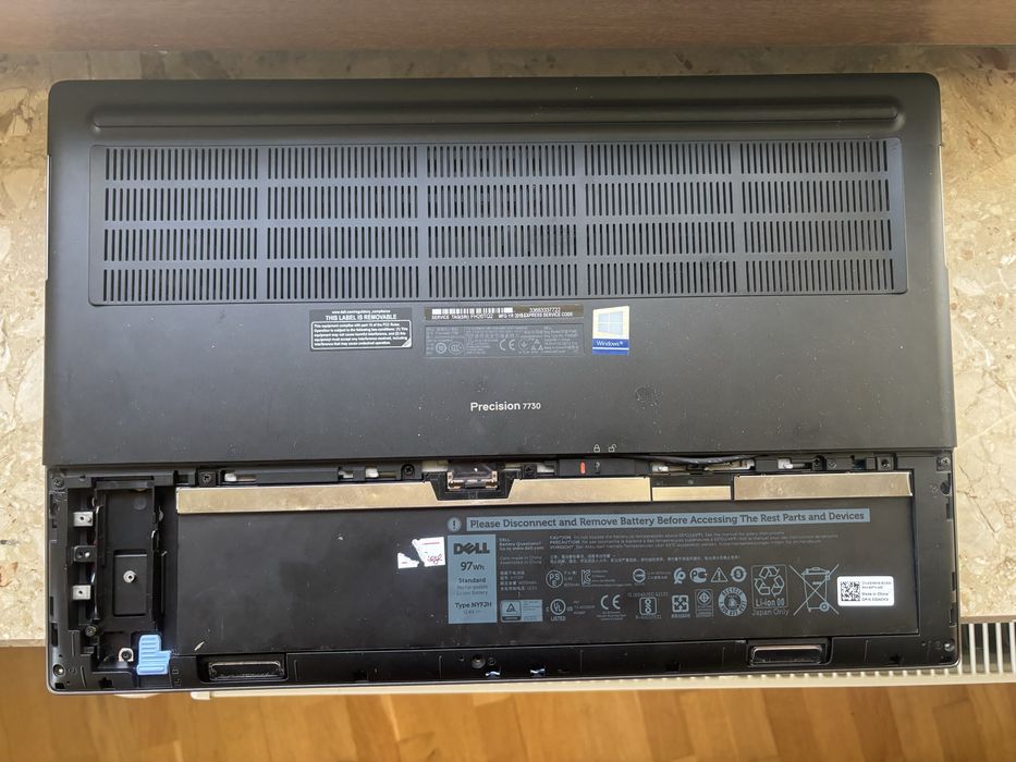 Ноутбук Dell Precision 7730 Xeon E-2186m 8gb Ram 256gb ssd 17.3” FHD