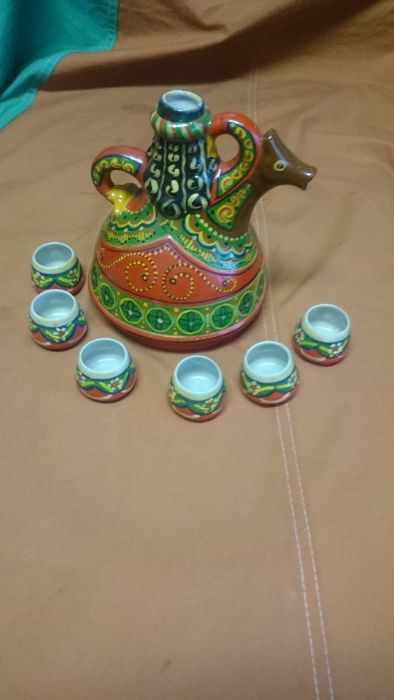 Zestaw PORCELANOWY do wódki/nalewki UNIKAT